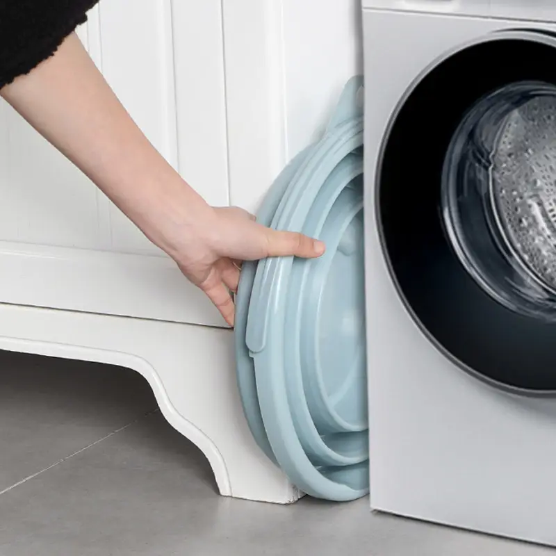 Foldable Plastic Bucket for Bath, Laundry, Travel & Car Wash