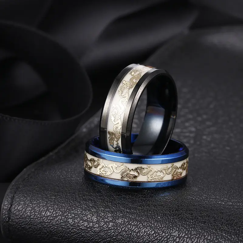 Chinese Dragon Luminous Ring for Men — feature 2
