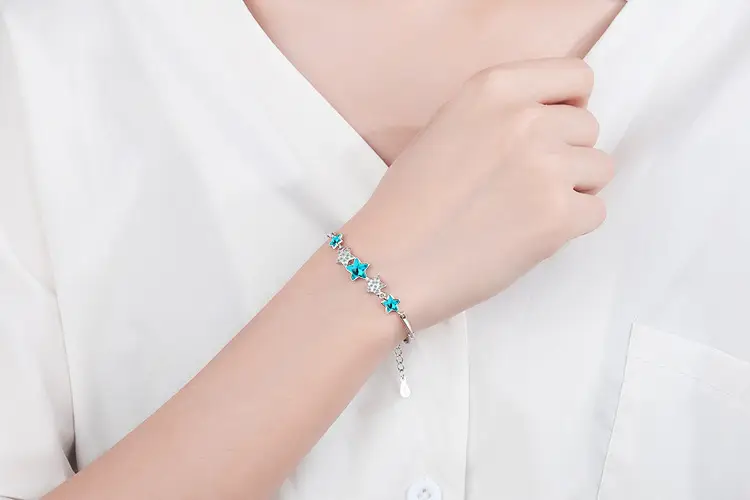 Blue Star Crystal Bracelet for Women — feature 1