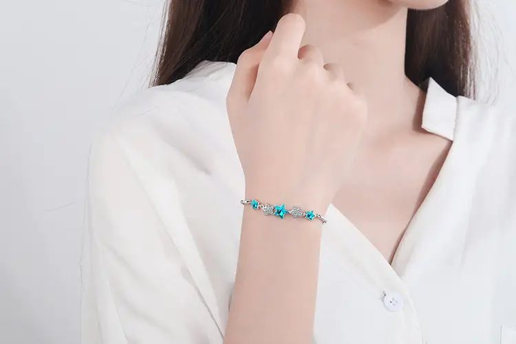 Blue Star Crystal Bracelet for Women — feature 2
