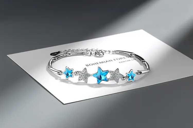 Blue Star Crystal Bracelet for Women — feature 3