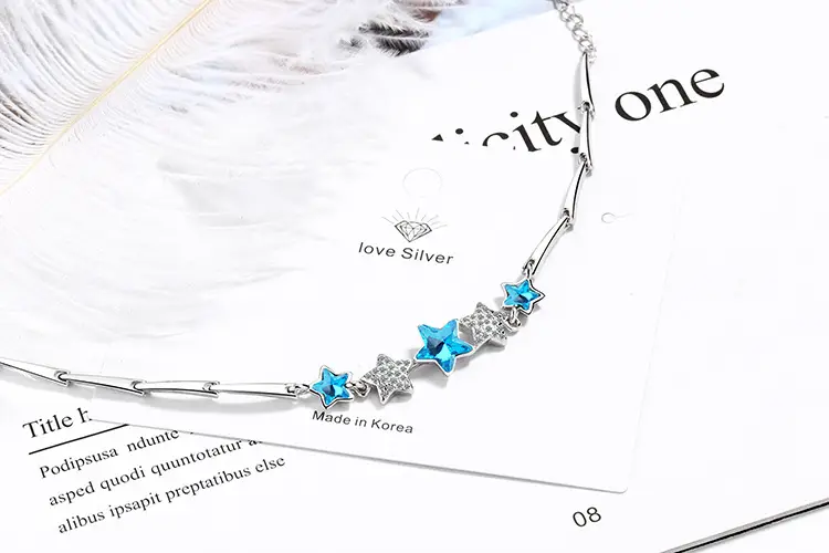 Blue Star Crystal Bracelet for Women — feature 5