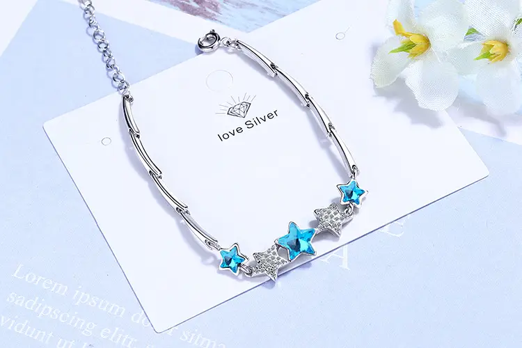 Blue Star Crystal Bracelet for Women — feature 6