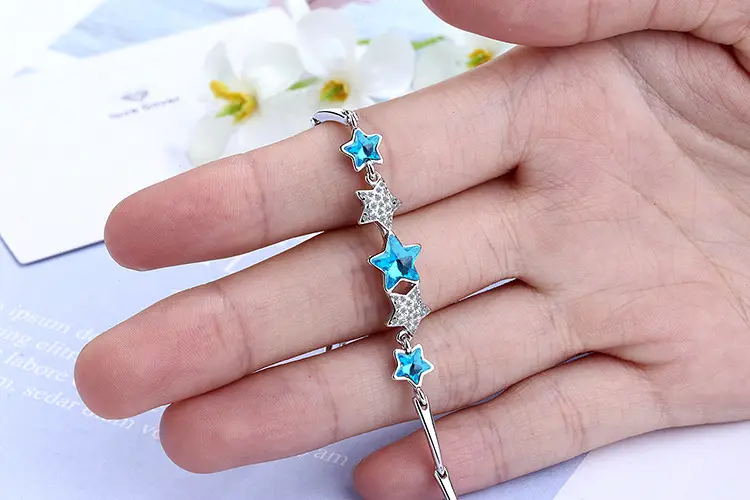 Blue Star Crystal Bracelet for Women — feature 7