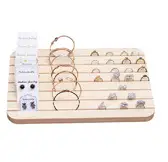 Ice Gray Velvet Jewelry Display Tray for Gold & Silver Bracelets — feature 23