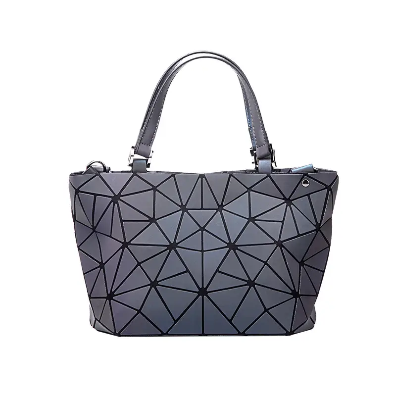 Luminous Rhombus Women's Handbag Black - Image 7