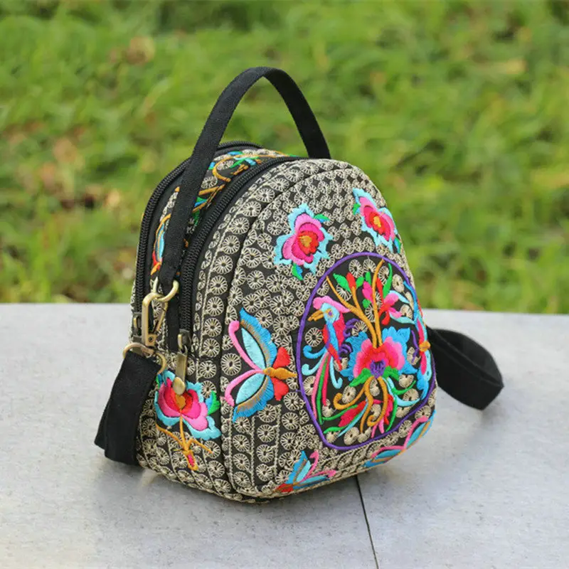 Embroidered Multi-purpose Women's Crossbody Bag - Image 5