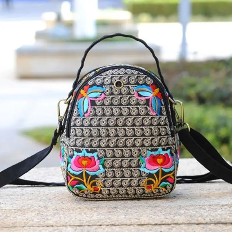 Embroidered Multi-purpose Women's Crossbody Bag - Image 6