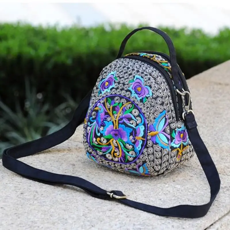 Embroidered Multi-purpose Women's Crossbody Bag - Image 3