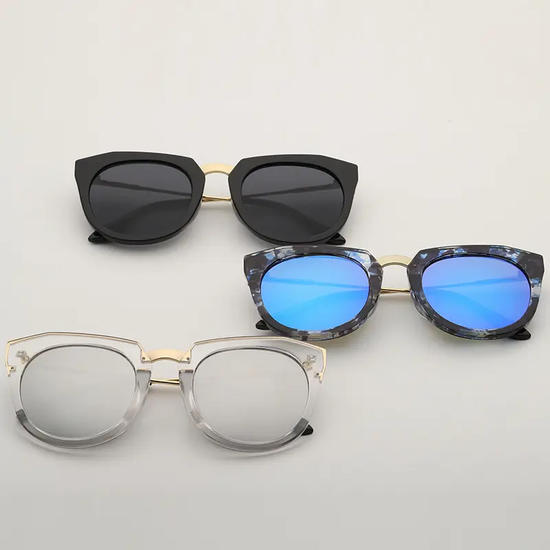 2023 Korean Style Women Sunglasses Toad Mirror Film Reflective - Image 2