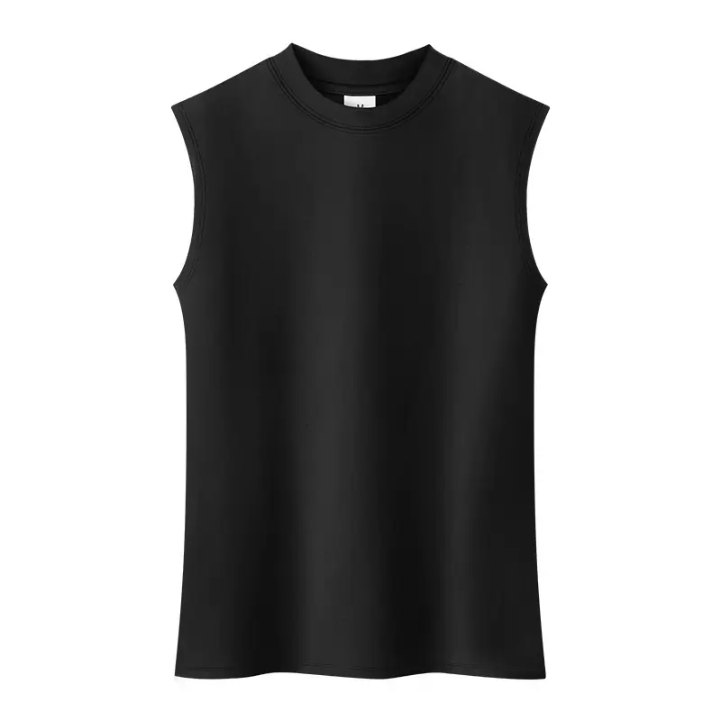 Men Navy Sleeveless Cotton Vest 2022 Summer - Image 2