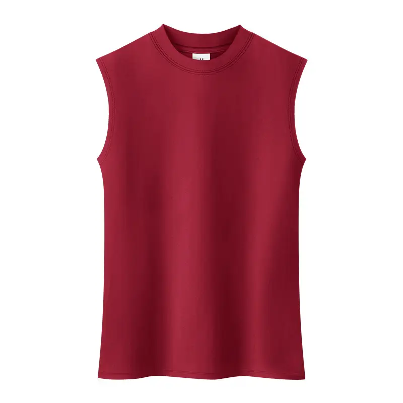 Men Navy Sleeveless Cotton Vest 2022 Summer - Image 3