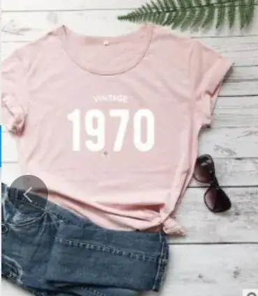 Vintage 1970 T-shirt for Men Women European Street Short Sleeve - Image 4