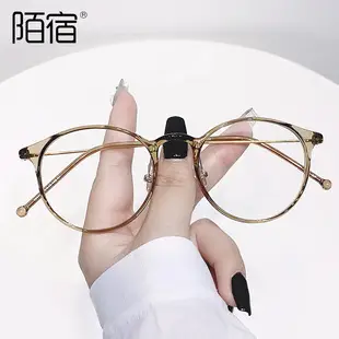 Women's Flat Frame Myopia Glasses Brown Tortoise Shell — feature 16