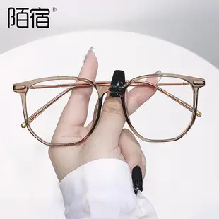 Women's Flat Frame Myopia Glasses Brown Tortoise Shell — feature 17