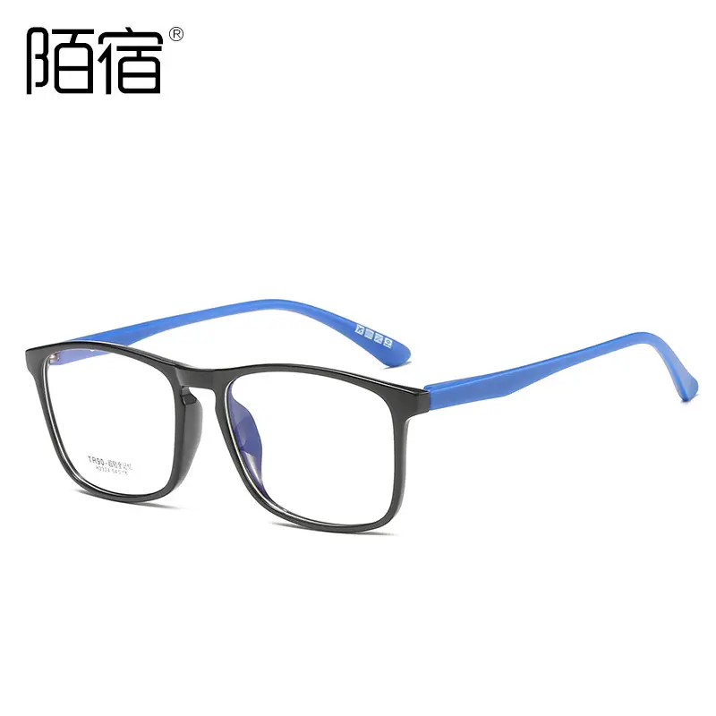 Women's Flat Frame Myopia Glasses Brown Tortoise Shell