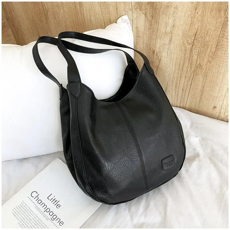 Brown Croc-Textured Women's Shoulder Bag — feature 30