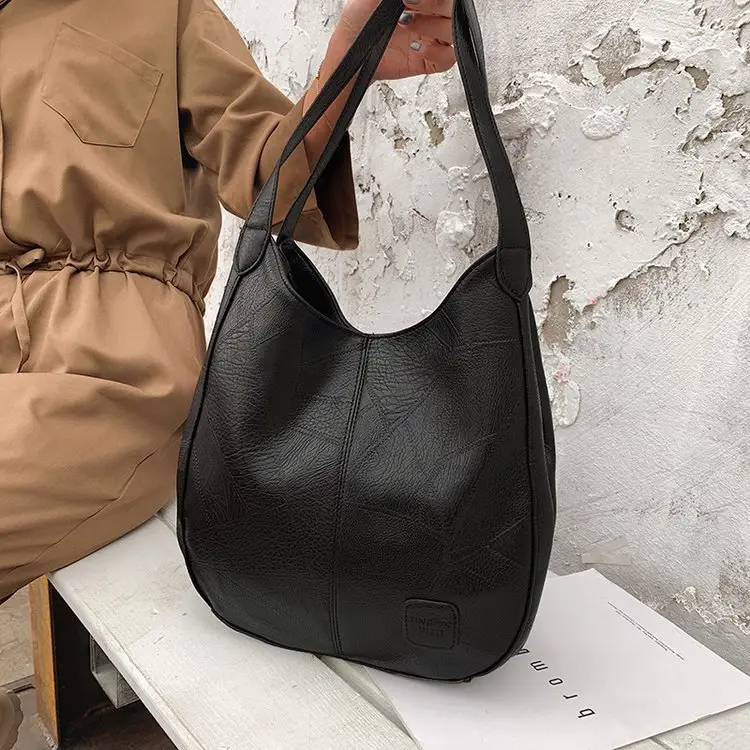 Brown Croc-Textured Women's Shoulder Bag — feature 9