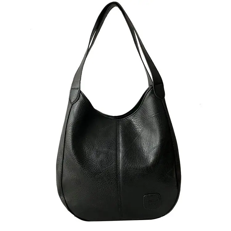 Brown Croc-Textured Women's Shoulder Bag