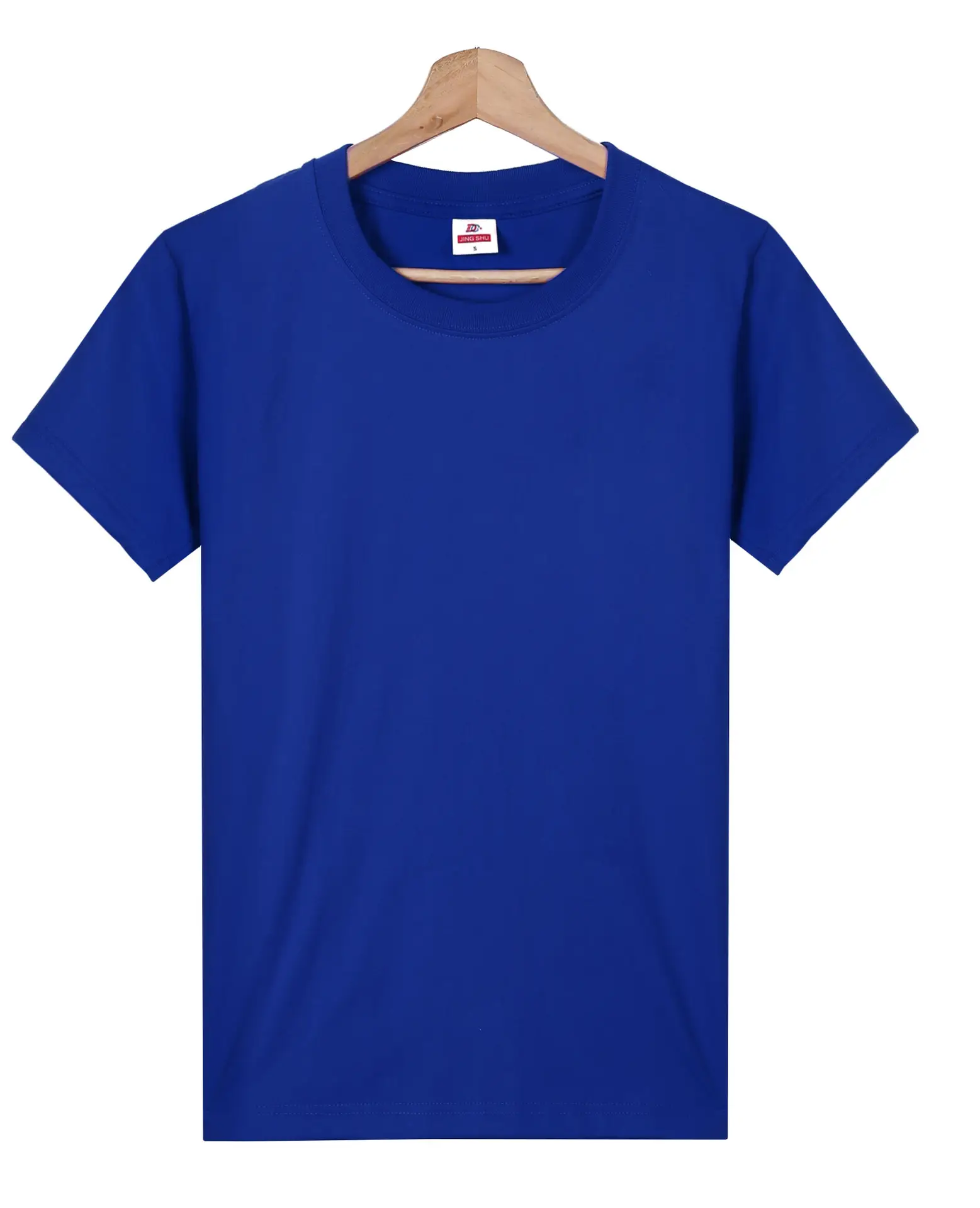 Factory Wholesale Men Grey T-Shirt Round Neck CVCL80