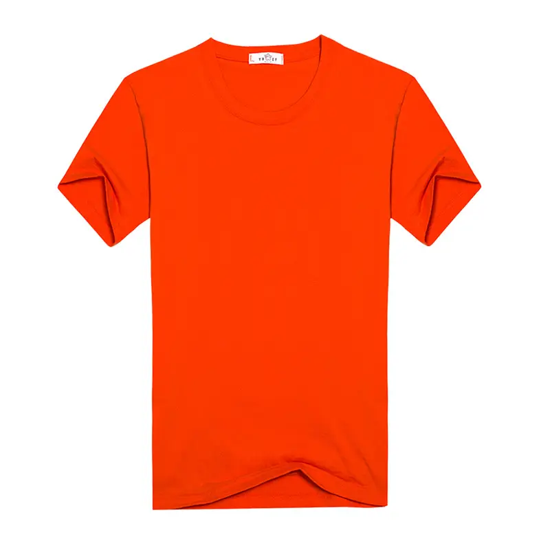 Factory Wholesale Men Grey T-Shirt Round Neck CVCL80
