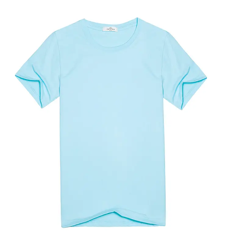 Factory Wholesale Men Grey T-Shirt Round Neck CVCL80