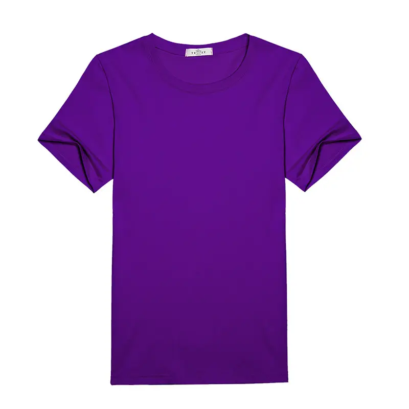 Factory Wholesale Men Grey T-Shirt Round Neck CVCL80
