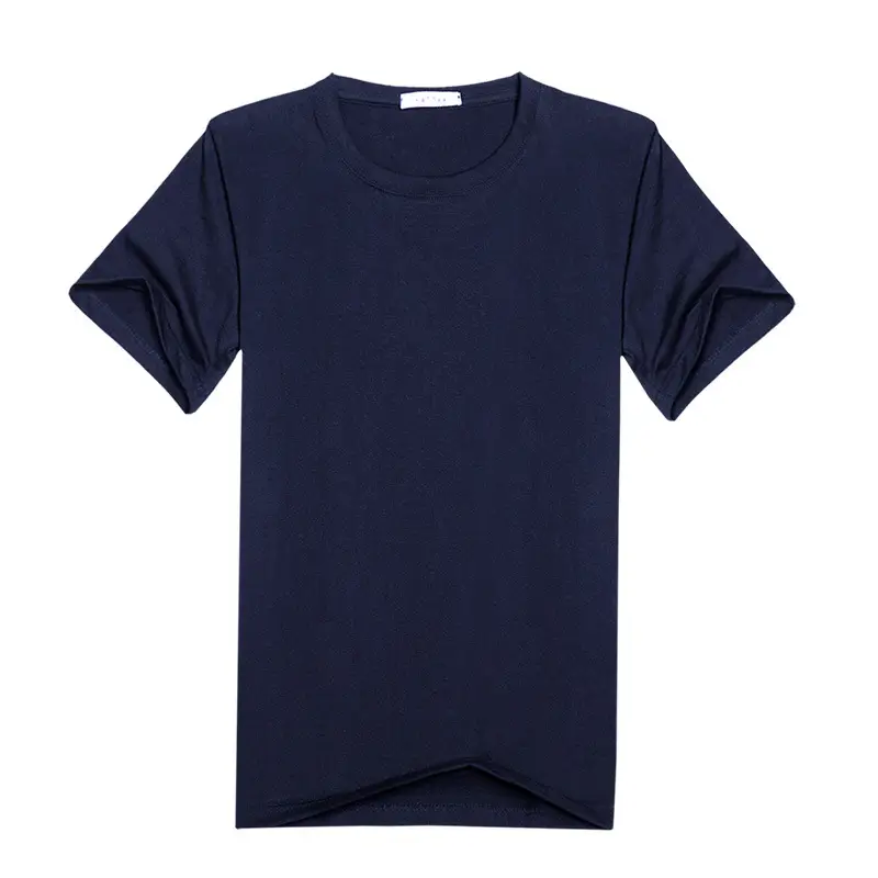 Factory Wholesale Men Grey T-Shirt Round Neck CVCL80