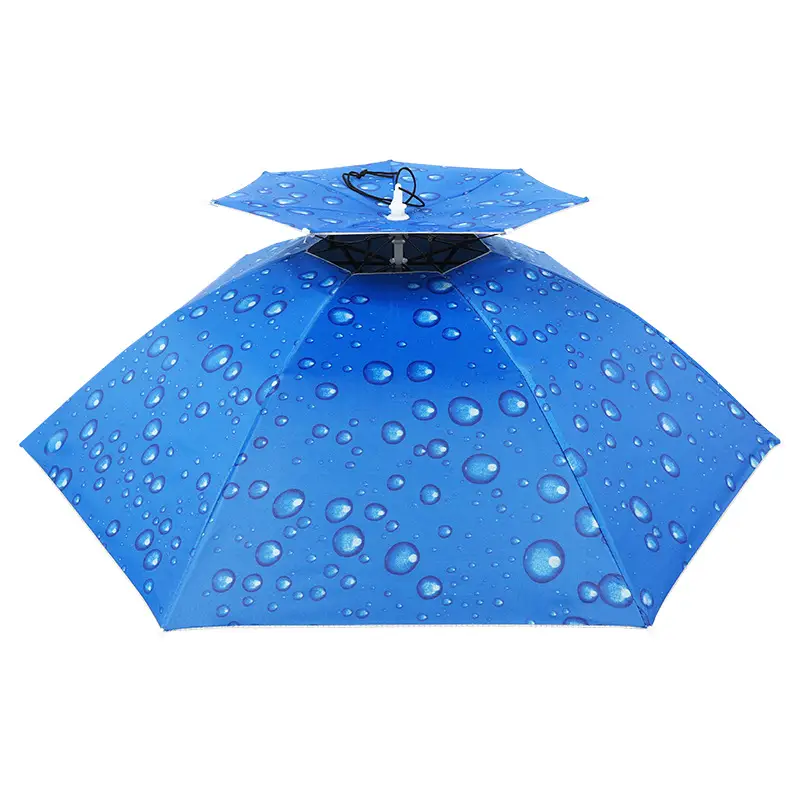 Double Layer Windproof Umbrella Cap for Hot Weather - Image 44