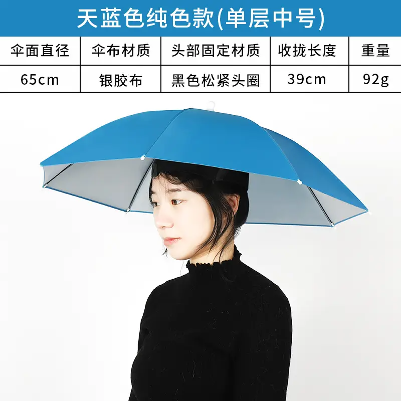 Double Layer Windproof Umbrella Cap for Hot Weather - Image 15