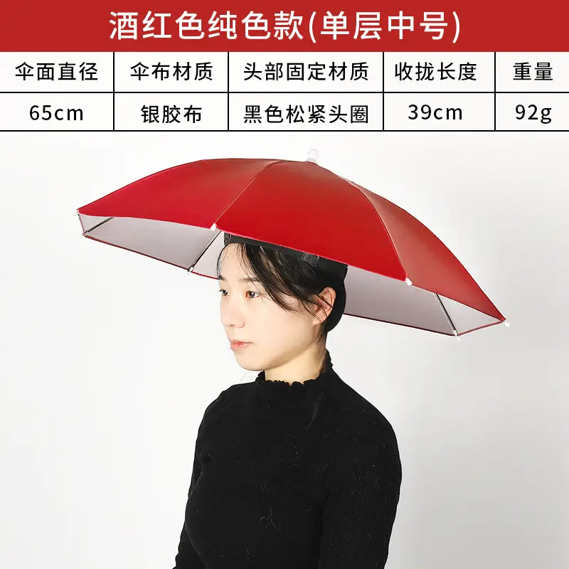 Double Layer Windproof Umbrella Cap for Hot Weather - Image 16