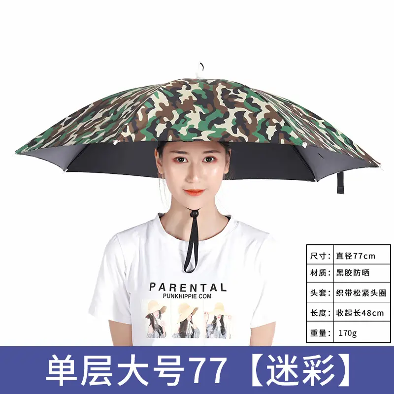 Double Layer Windproof Umbrella Cap for Hot Weather - Image 25