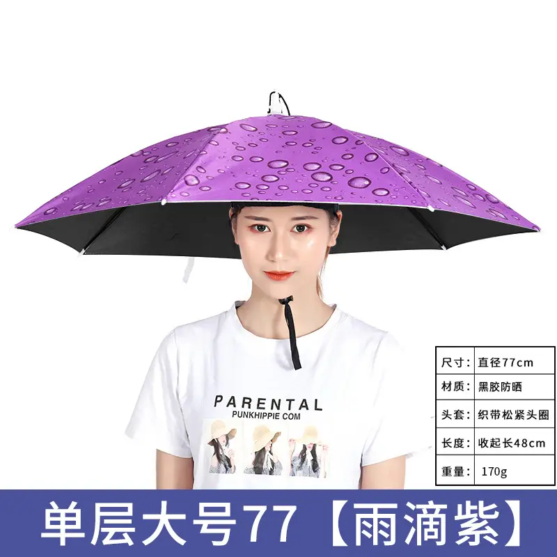 Double Layer Windproof Umbrella Cap for Hot Weather - Image 27