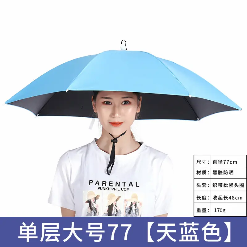 Double Layer Windproof Umbrella Cap for Hot Weather - Image 28