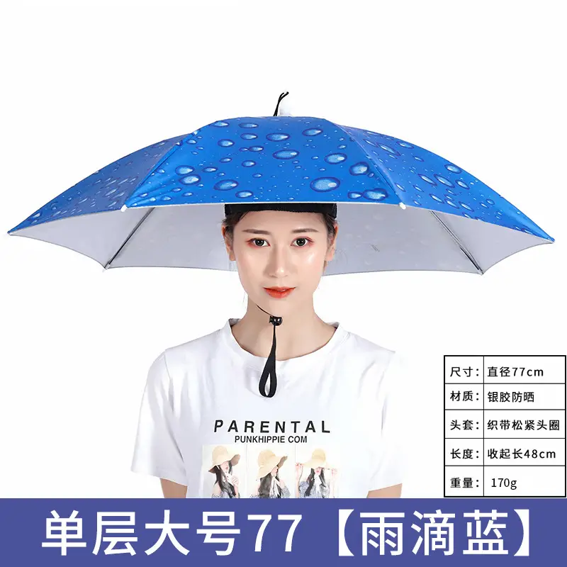 Double Layer Windproof Umbrella Cap for Hot Weather - Image 7