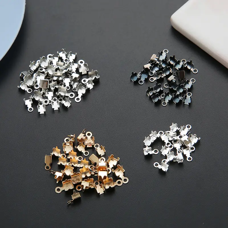 Gold Plated Single Claw Ring Drill Chain for DIY Jewelry - Image 6