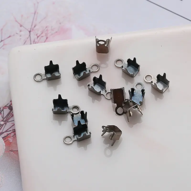 Gold Plated Single Claw Ring Drill Chain for DIY Jewelry - Image 4