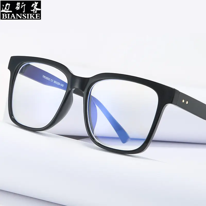 Black Square Frame Anti-Blue Light Tr Glasses Wholesale - Image 5