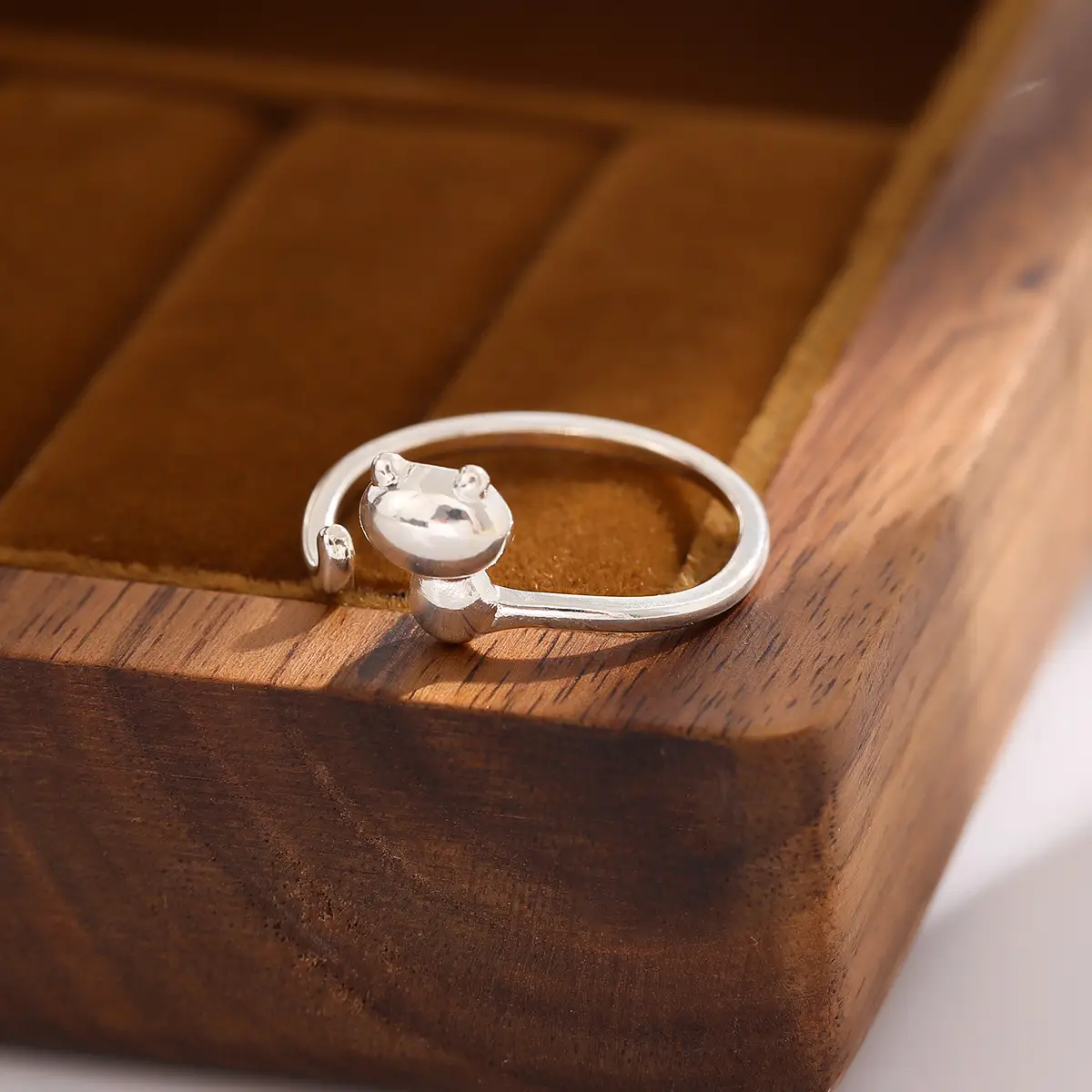 Korean Style Open Ring for Women Fresh Cat Design - Image 5