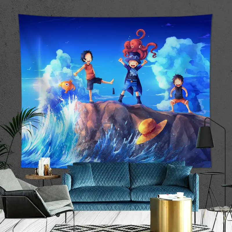 Naruto Luffy Anime Wall Cloth 3D Tapestry - Image 2