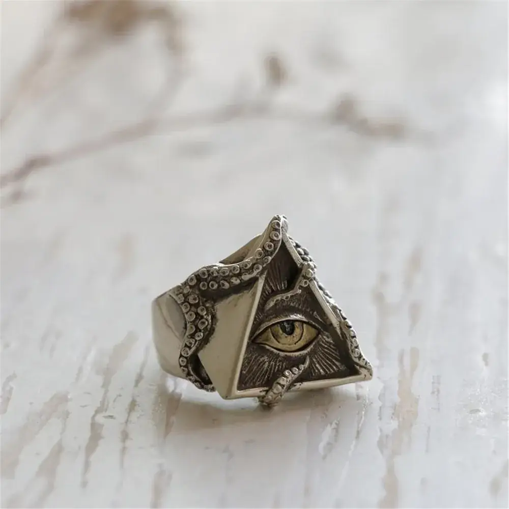 Eye of Horus Metal Ring for Men - Image 5