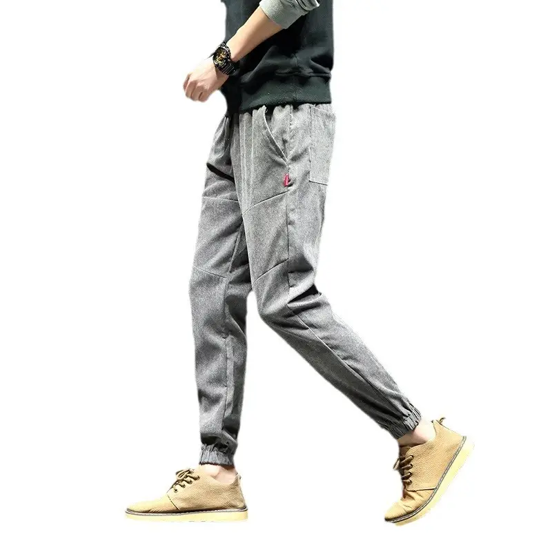 Men Fleece Lined Doggings Pants Harlan Cotton Blue - Image 13