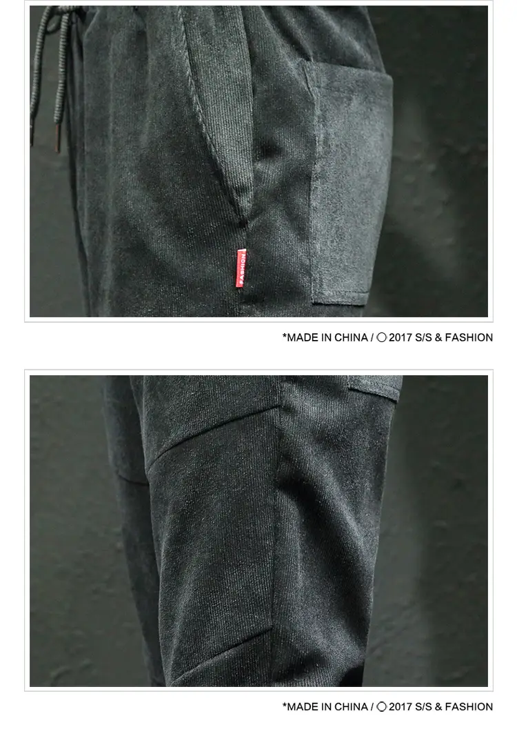 Men Fleece Lined Doggings Pants Harlan Cotton Blue — feature 23