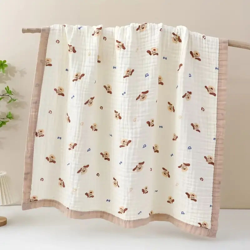 Cotton Cartoon Baby Quilted Bath Towel Summer Blanket - Image 13