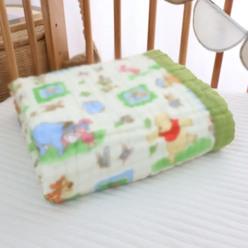 Cotton Cartoon Baby Quilted Bath Towel Summer Blanket - Image 26