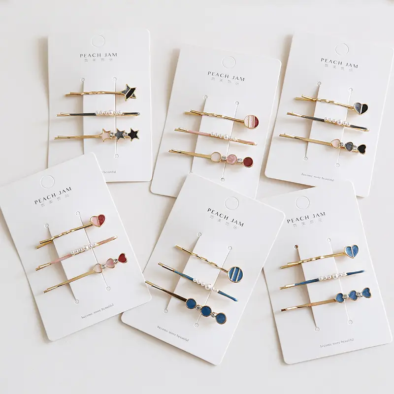 Japanese Style Geometric Heart Hairpins for Girls - Image 10