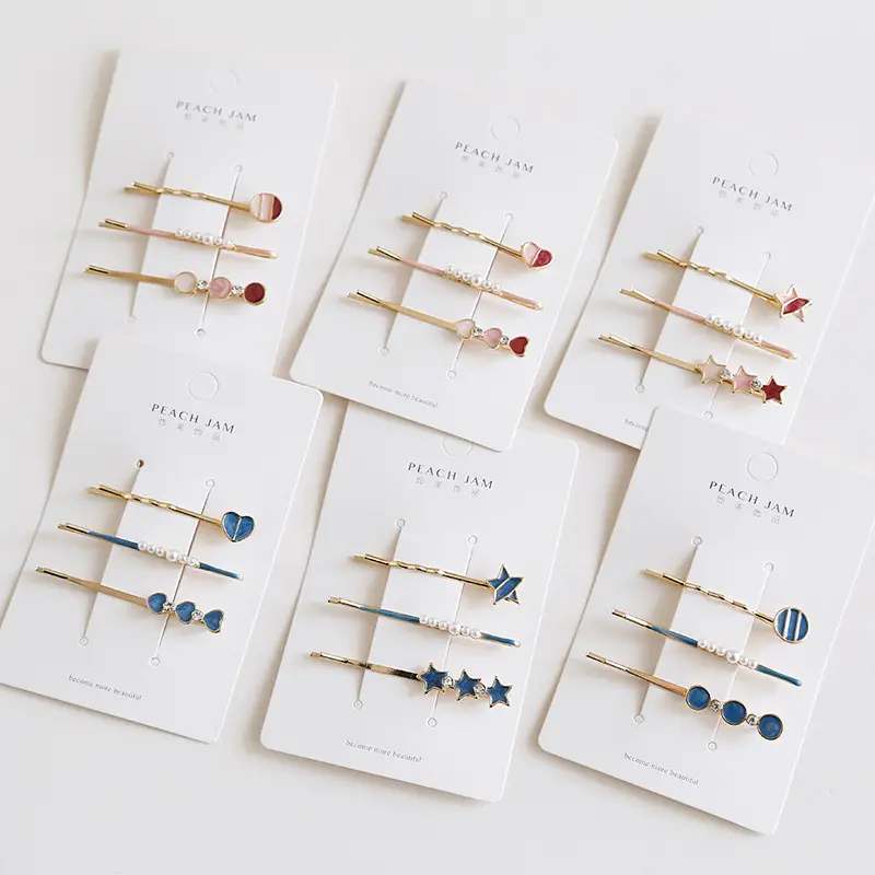 Japanese Style Geometric Heart Hairpins for Girls - Image 11