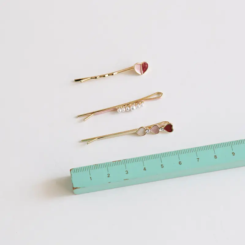 Japanese Style Geometric Heart Hairpins for Girls - Image 12