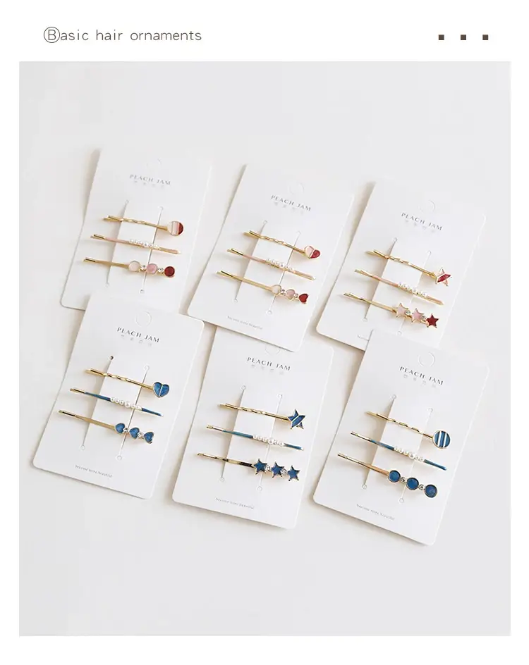 Japanese Style Geometric Heart Hairpins for Girls — feature 1