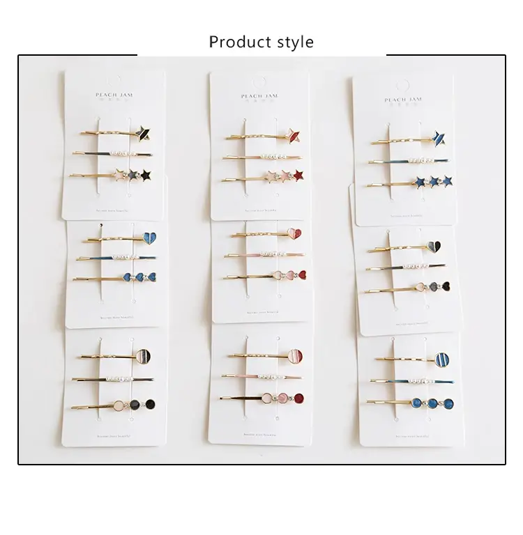 Japanese Style Geometric Heart Hairpins for Girls — feature 2